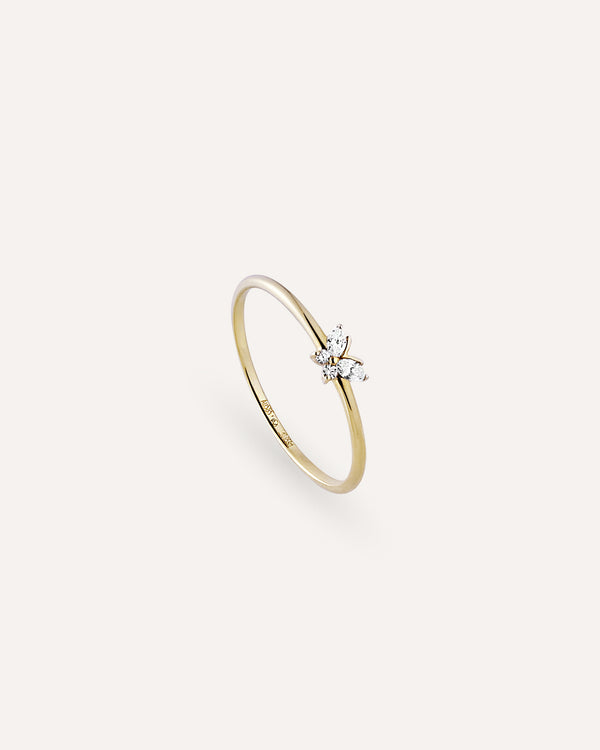 Butterfly Diamond Ring