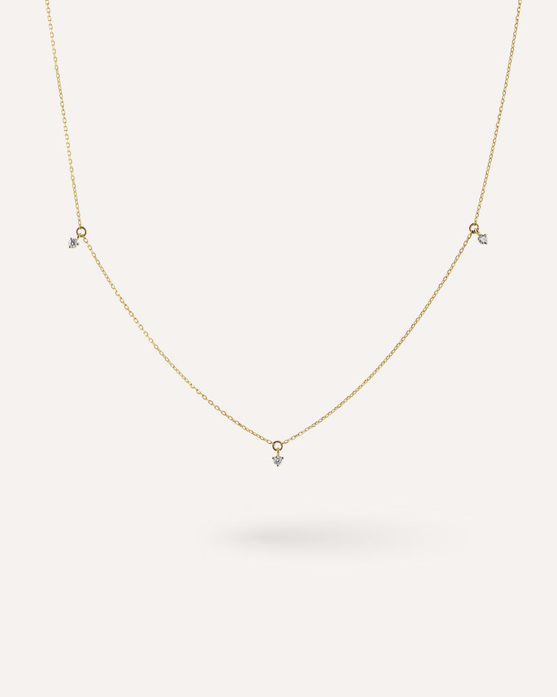 Diamond Station Necklace