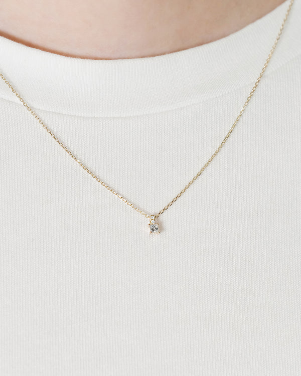 Princess Cut Diamond Necklace