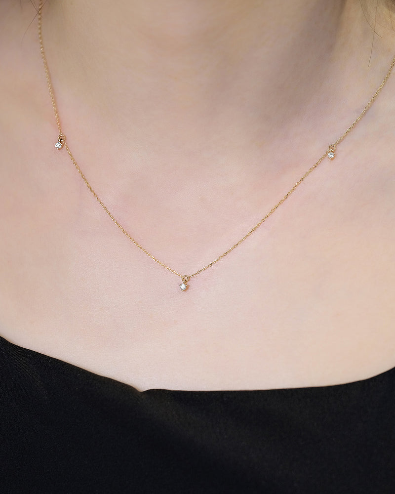 Diamond Station Necklace