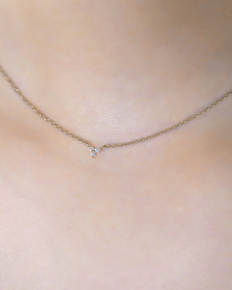 Three Leaf Clover Diamond Necklace