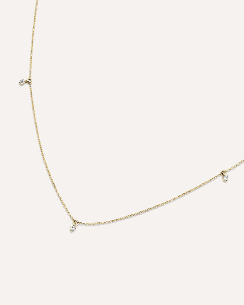 Diamond Station Necklace