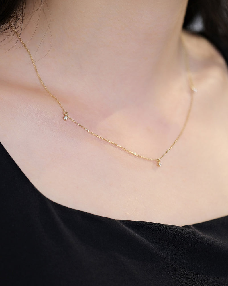 Diamond Station Necklace