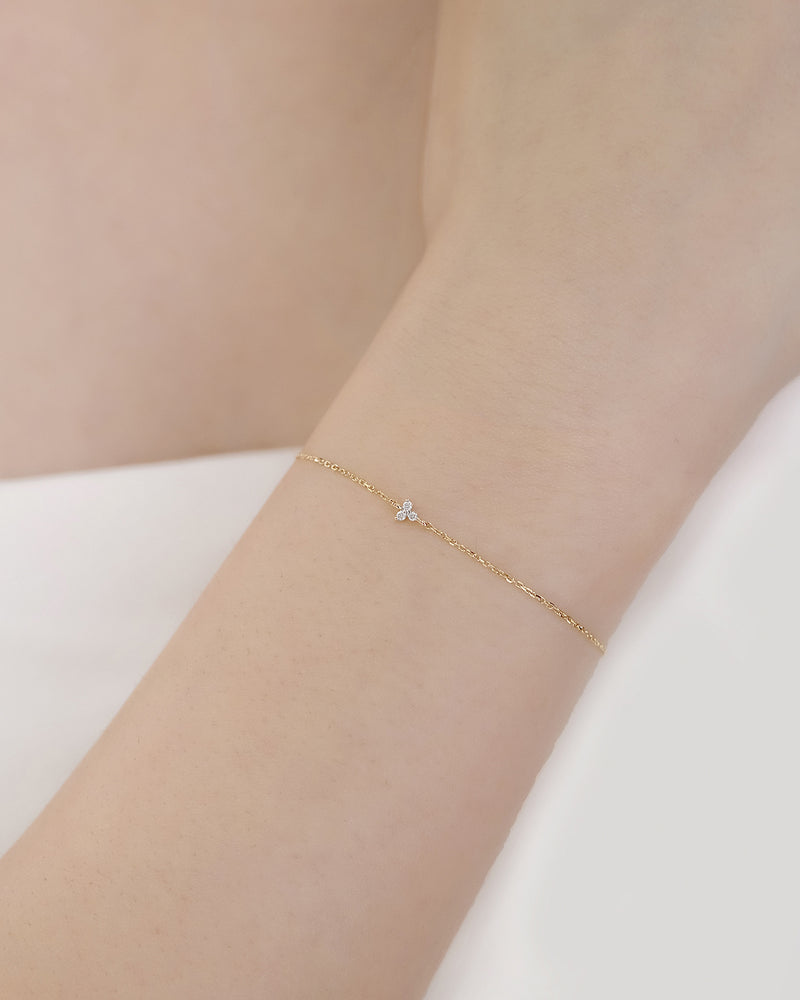 Three Leaf Clover Diamond Bracelet