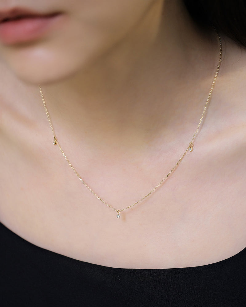 Diamond Station Necklace