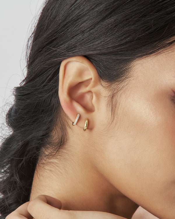 Hammered Thin Earrings