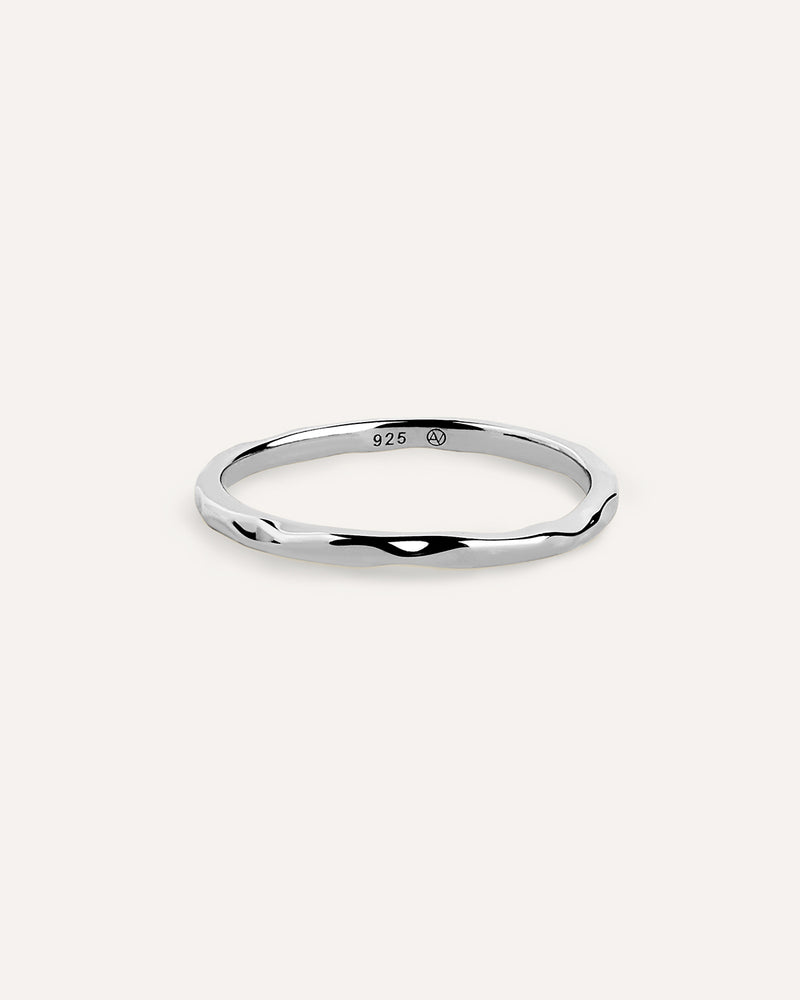 Hammered Thin Ring
